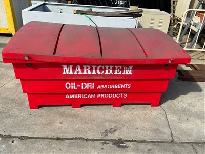 Plastic Oil / Dry Abosorbent Container with Lid - 1750x 1150  x 700 mm H Thumbnail
