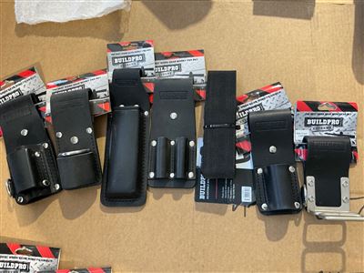 Build Pro Belt Tool Pouches - Asstd Quantity of 6 and Belt Thumbnail