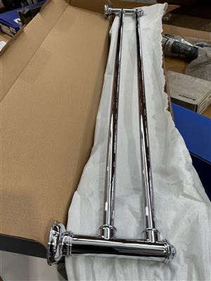 Phoenix - Cromford 800mm Double Towel Rail Chrome - RRP $290 Thumbnail