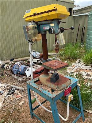 Drill Press -Brobo Waldown -On Stand - 3 Phase - Needs TLC- Sold as is   (Collect From Penfield Gardens ) Thumbnail