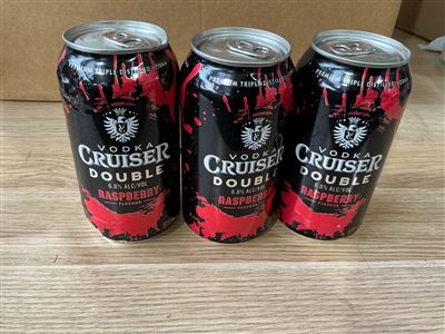 Vodka Cruiser  375 Ml Cans x 3 - Double Raspberry Thumbnail