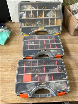 Quantity of 3 Screw and. Fasteners Containers Thumbnail
