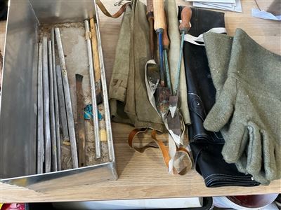 Soldering Irons , and Solder Sticks Plus Leather Apron , Gloves Thumbnail