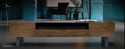 Krakatau TV Cabinet Teak Wood 2DR/1DRAWER RRP $2290 Thumbnail