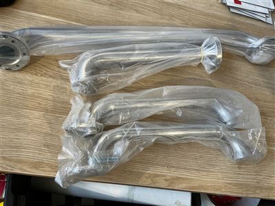 Stainless Steel Handrail - Quantity of 4 Asstd Sizes - Longest Is 600 mm Thumbnail