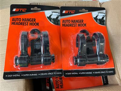 Auto Hanger Headrest Hook- Quantity of 12 Thumbnail