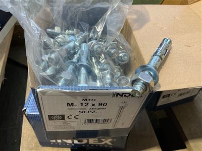 Anchor Lock Bolts-  M12 x 90 mm - Packet of 50  Bolts -Sold Per Packet Thumbnail