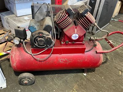 Clisby Compressor -  Twin Cylinder-2.2 HP. 240 Volt Thumbnail