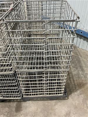 Steel Wire Crates x 2, 470mm W x 570mm L x 420mm D (Located At Wingfield) Thumbnail