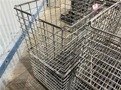 Steel Wire Crates x 2, 470mm W x 570mm L x 420mm D (Located At Wingfield) Thumbnail
