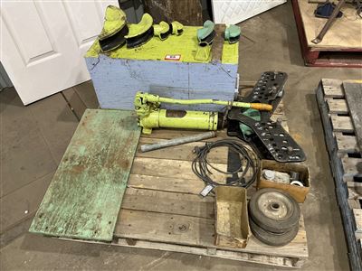 Industrial Pipe Bender Set Including Many Dies and Accessories (Located At Wingfield) Thumbnail