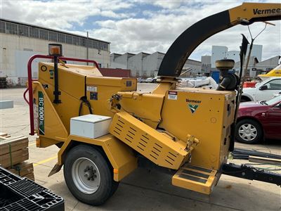 Vermeer BC1000XL Brush Wood Chipper- Year2023 (11) 74 HP Diesel Motor -370 Hours Showing - Capacity 12 " x 17 ' Infeed -Trailer Registration S01-ZCA Expiry 1/12/2028 - Rinbg Tow Hitch -GVM / GCM 2360 Thumbnail