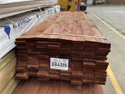 90 x 22, Tinted Pine, Merch Decking, 120 pcs @ 2.4 M, 288 Lin Metres Total Pk 884315 Thumbnail