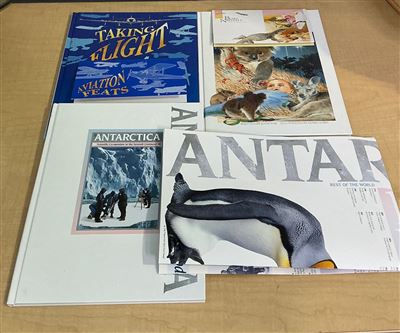Australia Post Hardcover Stamp Books x3 – Taking Flight, Bush Nativity & Antarctica with Poster Thumbnail