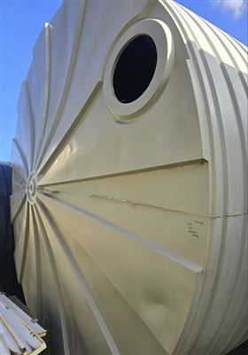 Bushmans T10500 46,400 L Round Poly Tank, 4.60 M Dia x 3.16 M H, Shale Grey – Non Water Storage Only Thumbnail