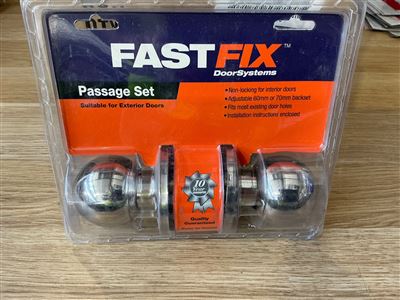 Passage Door Sets - Quantity of 7  - Fast Fix - Non-Locking For Interior Doors Thumbnail