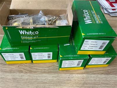 WHITCO Passage Door Sets - Quantity of 6-Polished Brass Knob Bell Thumbnail
