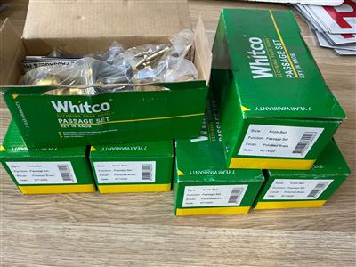 WHITCO Passage Door Sets - Quantity of 6-Polished Brass Knob Bell Thumbnail
