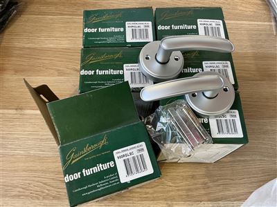 Gainsborough Passage Lever Door Sets - Satin Chrome    - Quantity of 6 Thumbnail