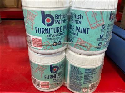 British Paints Furniture Paint - Forever Peach - Matt / Chalk -Quantity 14 @ 500 Ml Thumbnail