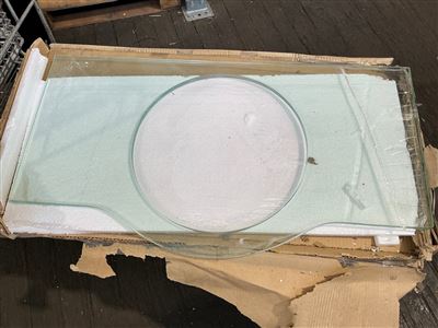 Glass Vanity Top - 900 x400 mm - Suit Round Basin - 400 mm Thumbnail