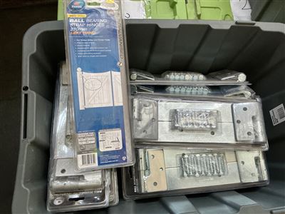 Zenith 270 mm Galv. / Zinc - L/ R Strap Hinges , Quantity of 20 Thumbnail