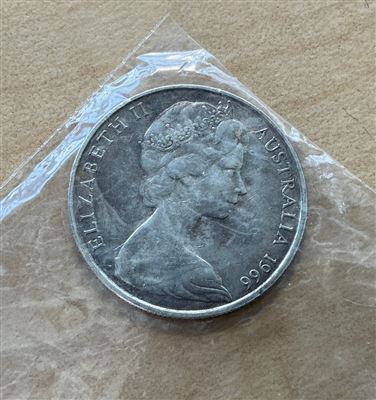 Australian 1966 Round 50 Cent Coin Thumbnail
