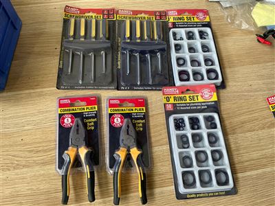 Screwdriver Sets , 2 Combination Pliers and 2  O-ring Sets Thumbnail