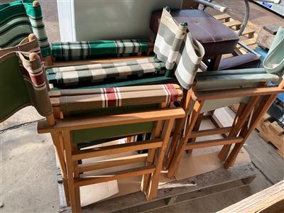 Quantity of Folding Steamer Chairs and Stools Thumbnail