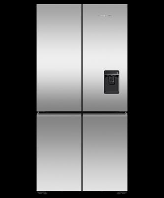 Fisher & Paykel Freestanding Quad Door Refrigerator Freezer, 90.5cm, 690L, Ice & Water, Model Number: RF730QNUVX1 - RRP $4399 - Serial Number: BAR3F0035 Thumbnail