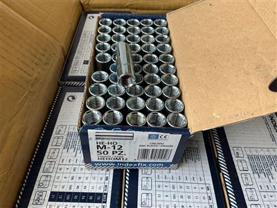 Concrete Anchors - Zinc Plated - Packet of 50 - M12 - Index - Type HE-HO - sold per packet of 50 pces. Thumbnail