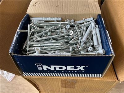 Timber Screw Fasteners with Wall Plug - Packet of 100 -Size 10 x100 Thumbnail