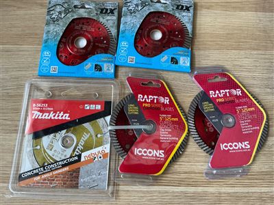 Angle Grinder  Blades  Mixed Type - Quantity of 5- @ 125 mm Thumbnail