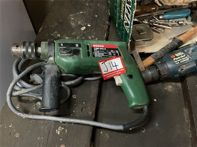 Bosch CSB500-2 Concrete, Wood And Steel Drill, Patriot Black And Decker Variable Speed Drill, Drill Bits, Mallet Etc Thumbnail
