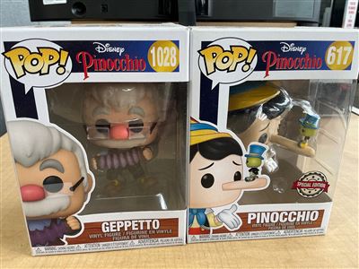 Funko Pop! Disney Pinocchio: Geppetto #1028 and Pinocchio #617 Special Edition Thumbnail