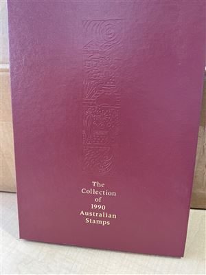The Collection of 1990 Australian Stamps, Hardcover Album Thumbnail