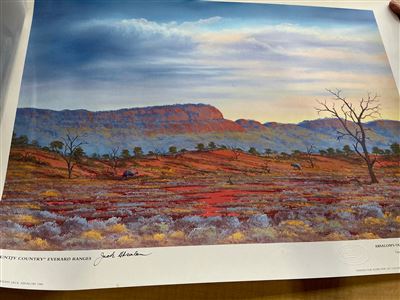 Jack Absalom Print Kuntjy Country, Everard Ranges, 1986, Signed in Margin Thumbnail