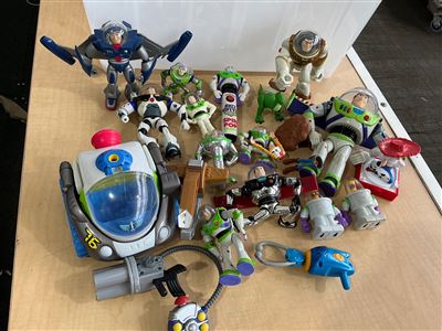 Quantity of Buzz Lightyear Toys, Approx. 15 Figures, Vehicle and Accessories Thumbnail