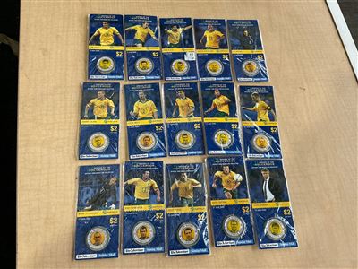 Heroes of the Socceroos 2006 Medallion Collection, Complete Set of 15, Carded Thumbnail