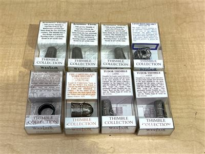 Westair "Thimble Collection" Boxed Reproduction Thimbles (Quantity 8) Thumbnail