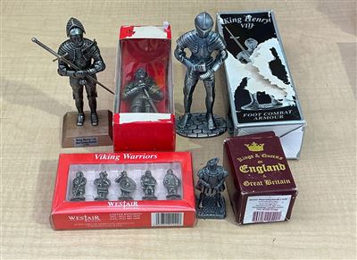 Collection of Metal Historical Figurines - Quantity of 6 Thumbnail