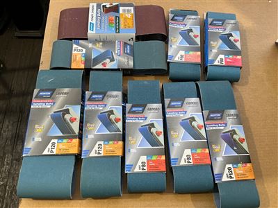Sanding Belts- Quantity of 9 - Asstd. Sizes Thumbnail