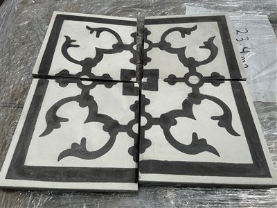 Fez Panel Croner Moroccan Style Cement Encaustic Tiles 200 x 200, 23.4m2 Approx. Thumbnail