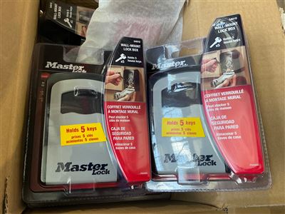 Wall Mount Lock Box - Key Storage- Quantity of 4 Thumbnail