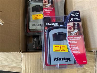 Wall Mount Lock Box - Key Storage- Quantity of 4 Thumbnail