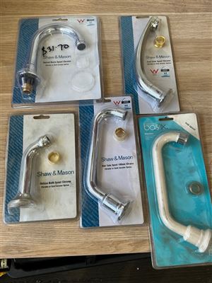 Bath & Basin Spouts  - Quantity of 6 -Asstd. Thumbnail