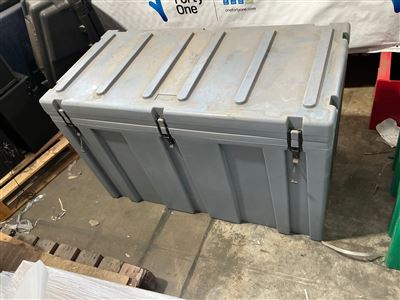 Plastic Lidded Large Storage Box - 1100 x 550 x 670 mm H (Grey  ) Thumbnail