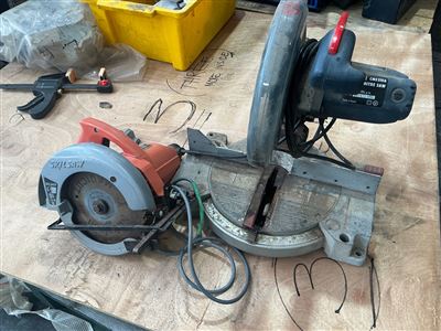 Ryobi 210 mm Mitre Saw and Skil 184 mm Circlar Electric Saw Thumbnail