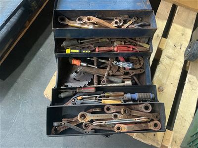 Cantilever Tool Box of Spanners etc. Thumbnail