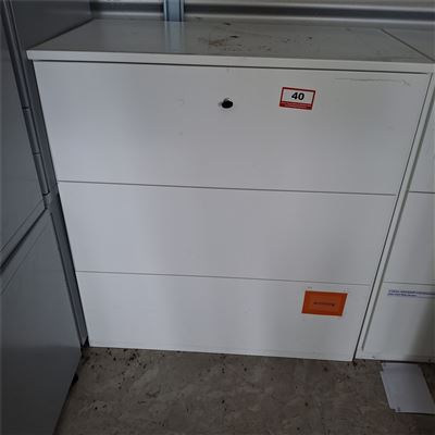 Steel 3 Double Width Drawer Filing Cabinet   -( Collect From Victor Harbor ) Thumbnail